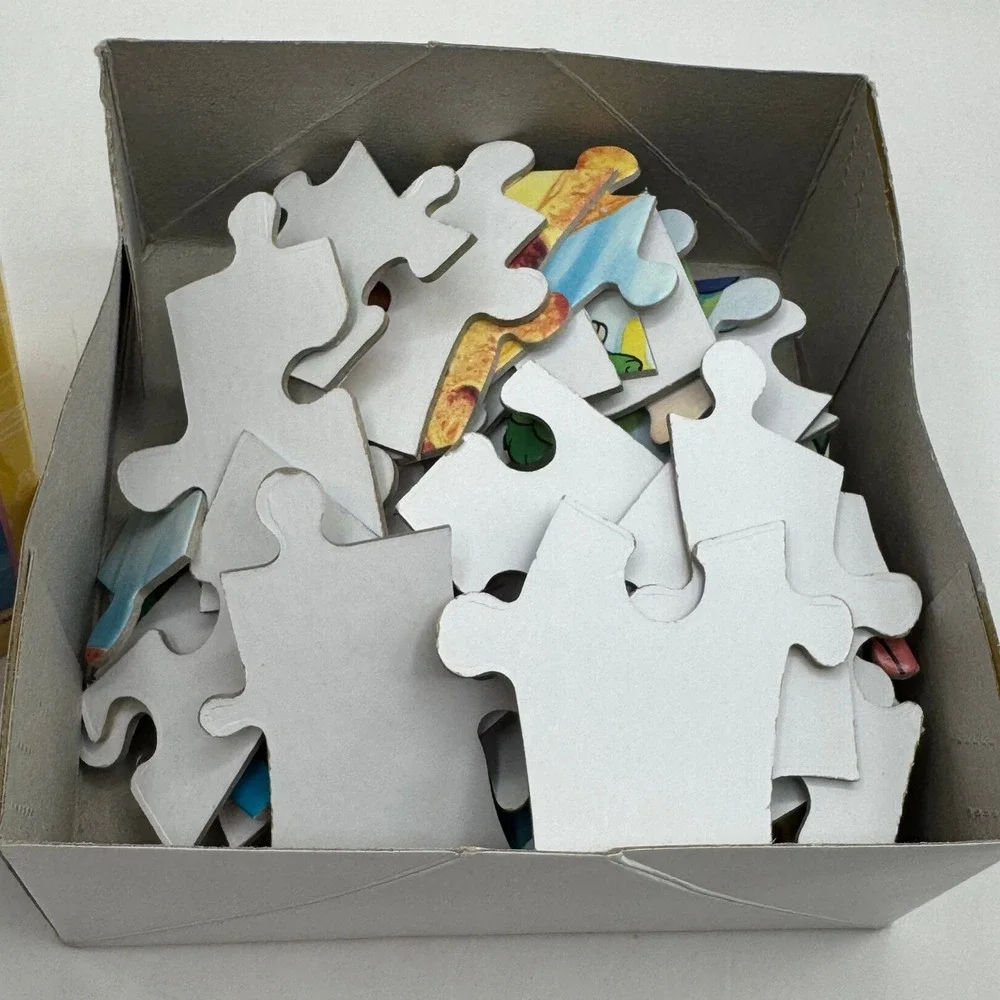 Pressman Land Before Time Puzzle Kids 12.5x15 Yellow 50 Piece Vintage Dinosaur